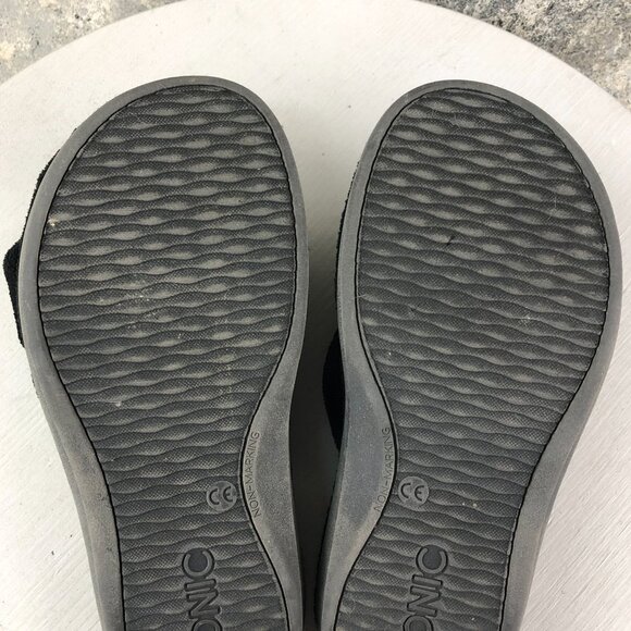 Vionic Women's Size 5 Pauline Black Open Toe Faux Fur Slip On Slippers Sandals - Picture 11 of 14